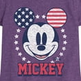 thumbnail image 3 of Disney - Americana - Mickey Usa Ears - Toddler And Youth Girls Short Sleeve Graphic T-Shirt, 3 of 5