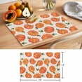 thumbnail image 6 of Fall Pumpkin Placemats Set of 1, Thanksgiving Farmhouse Black Buffalo Plaid Non-Slip Place Mats Washable Table Mats for Kitchen Dining Table Decorations Indoor/Outdoor, 6 of 9