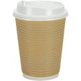 thumbnail image 1 of Nicole Home Collection 00742 Ripple Hot Cup, 12-Ounce, Tan, 1 of 5