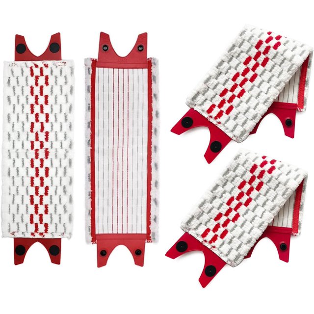 UJONGE 4 PCS UltraMax Mop-pad Replacment For Vileda Mop Head Refill, Spin Heads Refills Compatible with O-CEDAR Spray Mops