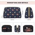 thumbnail image 5 of Picia Hedgehog And Snail Print Leather Makeup Bag Make Up Bag Travel Toiletry Bag for Her Girlfriend Teacher Teen Girl Gifts, 5 of 8