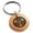 Rose, variant on Stainless Steel Tokugawa Samurai Crest Engraved Small Medallion Circle Charm Keychain Keyring
