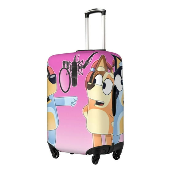 Netaao Bluey Printed Luggage Cover Durable Travel Accessories Suitcase Protector Fits 18-32 Inch Luggage(Excluding luggage)-Small