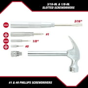 Hyper Tough 5-in-1 Hammer & Screwdriver Set
