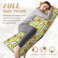 thumbnail image 4 of Bixox Cute Avocado Print Body Pillow Cover with Zipper Closure, Cozy Fuzzy Fleece Body Pillow Case Cover 20 x 54 Inches,Long Body Pillow Pillowcase, 4 of 6