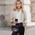 thumbnail image 2 of KUIFORTI Purple Hummingbird Leather Crossbody Bags Soft Portability Medium Flap Crossbody Handbag with Chain Strap Trendy Shoulder Bag for Women for Work Shopping, 2 of 7