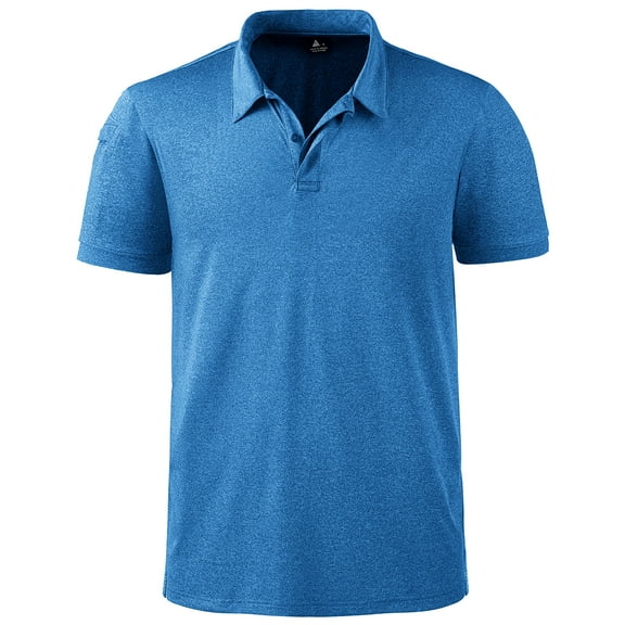 SPEEDRUN Men's Sports Polo Shirts for Golf Short Sleeve Classic Solid Color for Casual and Business Wear