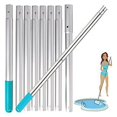 thumbnail image 3 of Swimming Pool Cleaning Poles Easy Installation Extension Poles for Skimmer Net Rake Brush, 3 of 4