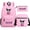 Color2, variant on Kawaii Kuro_mi Backpack+Shoulder Bag+Small Case Student 3 in 1 Schoolbag Set Large Canvas Daypack for Travel