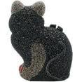 thumbnail image 3 of StyleSack Luxury Hand-Embellished Cat Rhinestone Evening Clutch - 3D Crystal Animal Purse with Detachable Chain | Party/Wedding/Gala Accessory, 3 of 6