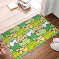 thumbnail image 5 of Fotbe Extra Durable Door Mat - Dirt Trapping Outdoor Welcome Mats - Non-Slip Outdoor Door Mats - Low Profile Front Door Mat - Indoor (16" x 24", Cartoon Frog ), 5 of 9