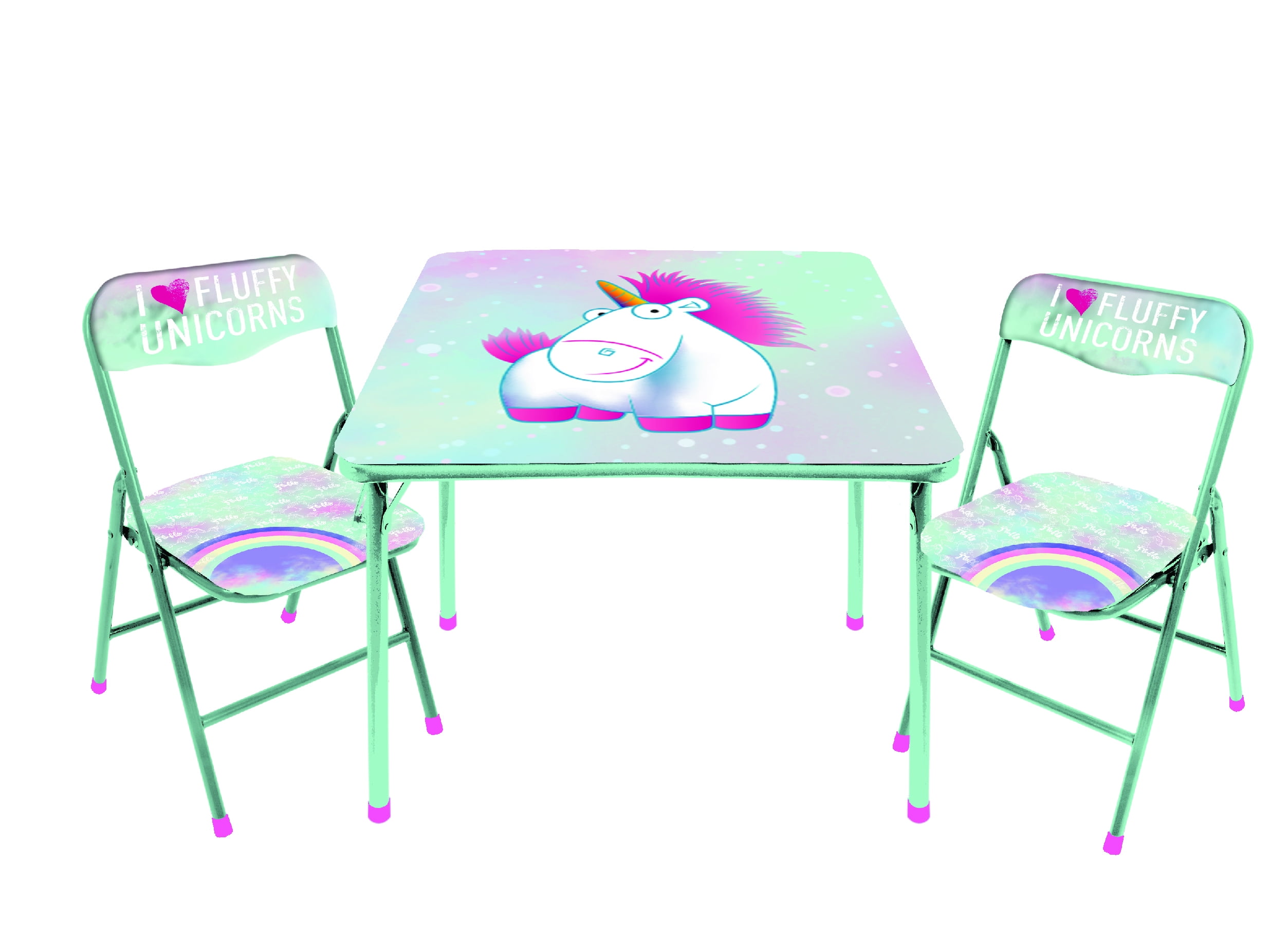 Fluffy the Unicorn 3 Piece Table and 