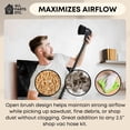 thumbnail image 4 of 2.5" Dust Brush Attachment for Shop Vac – Wet Dry Vacuum Cleaner Accessory with Nylon Bristles – Fits 2-1/2 Inch Hose – Ideal for Car Detailing, Woodworking, Garage & Workshop Cleaning, 4 of 7