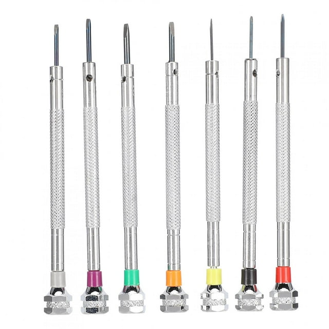 Juego de destornilladores ranurados de cobre de 0,8-2,0 mm Kit de herramientas de reparación de extracción de relojes