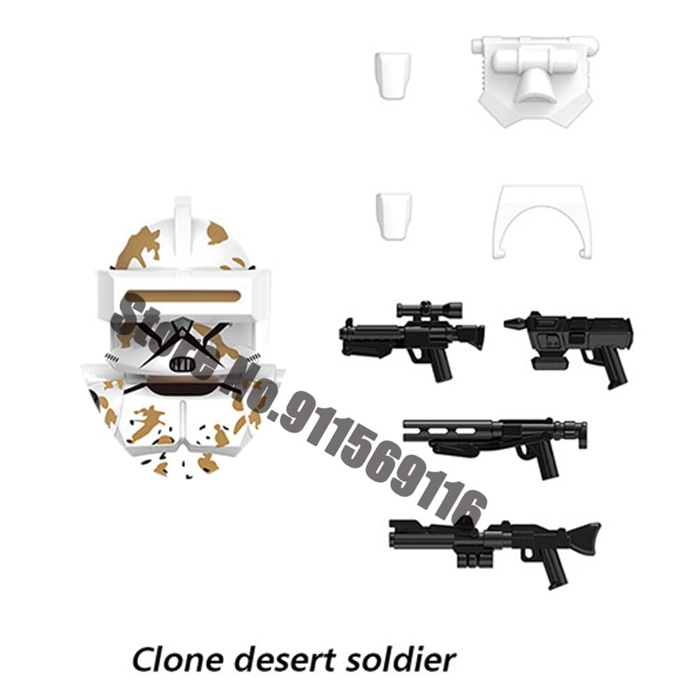 Republic Commando Clone 501st Troopers Building Blocks Force 99 Scorch ...