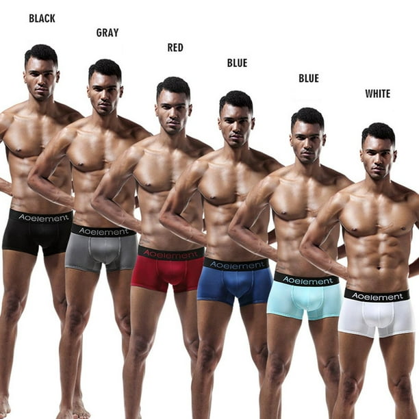 Summer Ice Silk Men Underwear Seamless Boxer Short Ultra Thin