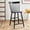 Black, variant on SAFAVIEH Providence Solid Spindle Back Counter Stool with Footrest, Natural