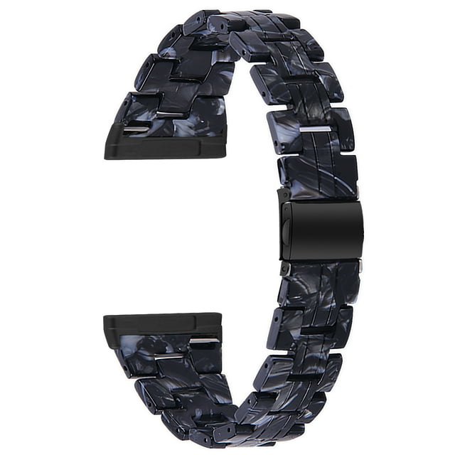 Bracelet en Résine pour Fitbit Versa 4 3 Bracelet Montre pour Fitbit Sense 2 Femmes Hommes Bracelet Léger avec Boucle en Métal Résine 7 pour Fitbit Versa 4