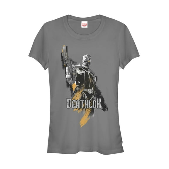 Junior's Marvel X-Men Deathlok Graphic Tee Charcoal Small