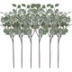 thumbnail image 1 of Tallos de vegetación artificiales, 6 uds., plantas de plástico, tallos verdes florales para decoración de boda, fiesta en casa (gris verde), 1 of 5