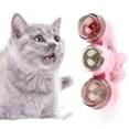thumbnail image 1 of Catnip Wall Ball Toy: Rotatable Lighted Bell Cute Kitten Play Toy Cat Chew Toy, 1 of 9