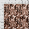 thumbnail image 2 of oneOone Cotton Cambric Brown Fabric Watercolor Leaf Sewing Craft Projects Fabric Prints By Yard 56 Inch Wide, 2 of 4