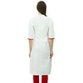 thumbnail image 3 of Phagun Kurti en Coton Uni Tunique Designer Col Mandarin Kurta Ethnique Décontractée Blouse, 3 of 4