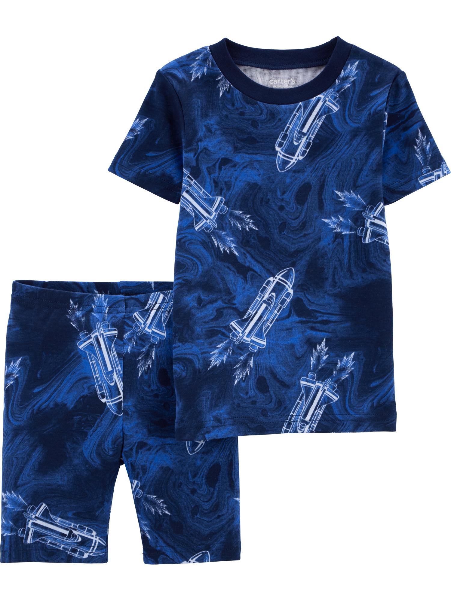 Carter's Child of Mine Toddler Boy Cotton Top and Shorts Pajama Set, 2-Piece, Sizes 12M-5T