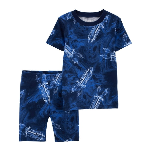 Carter's Child of Mine Toddler Boy Cotton Top and Shorts Pajama Set, 2