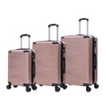 thumbnail image 1 of TUCCI Italy AVENZA Ensemble de Valises Rigides à Roulettes Pivotantes 3 Pcs 20 Pouces/24 Pouces/28 Pouces, Extensible, Durable avec Protection contre les Impacts, Unisexe - Or Rose, 1 of 7