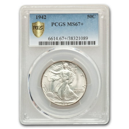 1942 Walking Liberty Half Dollar MS-67+ PCGS