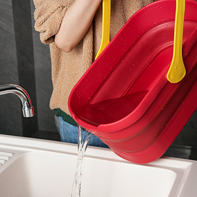 Eyliden Collapsible Plastic Bucket Mop Bucket Cleaning Washing Bucket for  Mop Cleaning Washing Fit Sponge Mop Flat Mop Cotton Mop Good Grips Angled