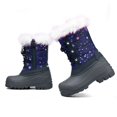 thumbnail image 4 of Kushyshoo Snow Boots Lined Waterproof Navy Winter Boot Big Kid Size 5, 4 of 7