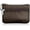 Coffee, variant on Small Leather Coin Purse Change Pouch for Women Men Kids with Zip Key Ring