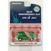 Volkswagen T2 Panel Van 4th of July, Independence Day 2019""Hobby Exclusive 1/64 Diecast Model by Greenlight 30044