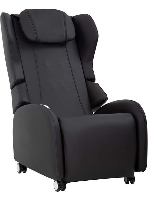 Full Body Shiatsu Massage Chair, Black, 35.6"(H) x 24.4"(W)