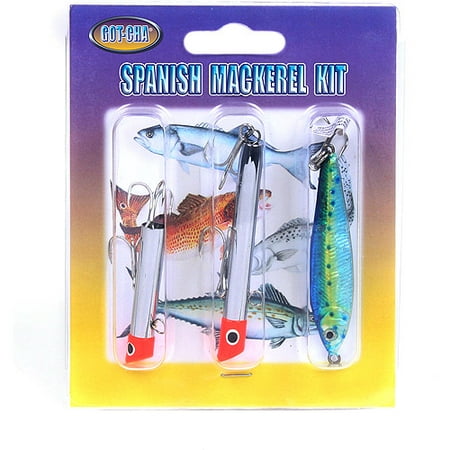 Gotcha GSMK Spanish Mackerel Kit, 3pk (Best Lures For Spanish Mackerel)
