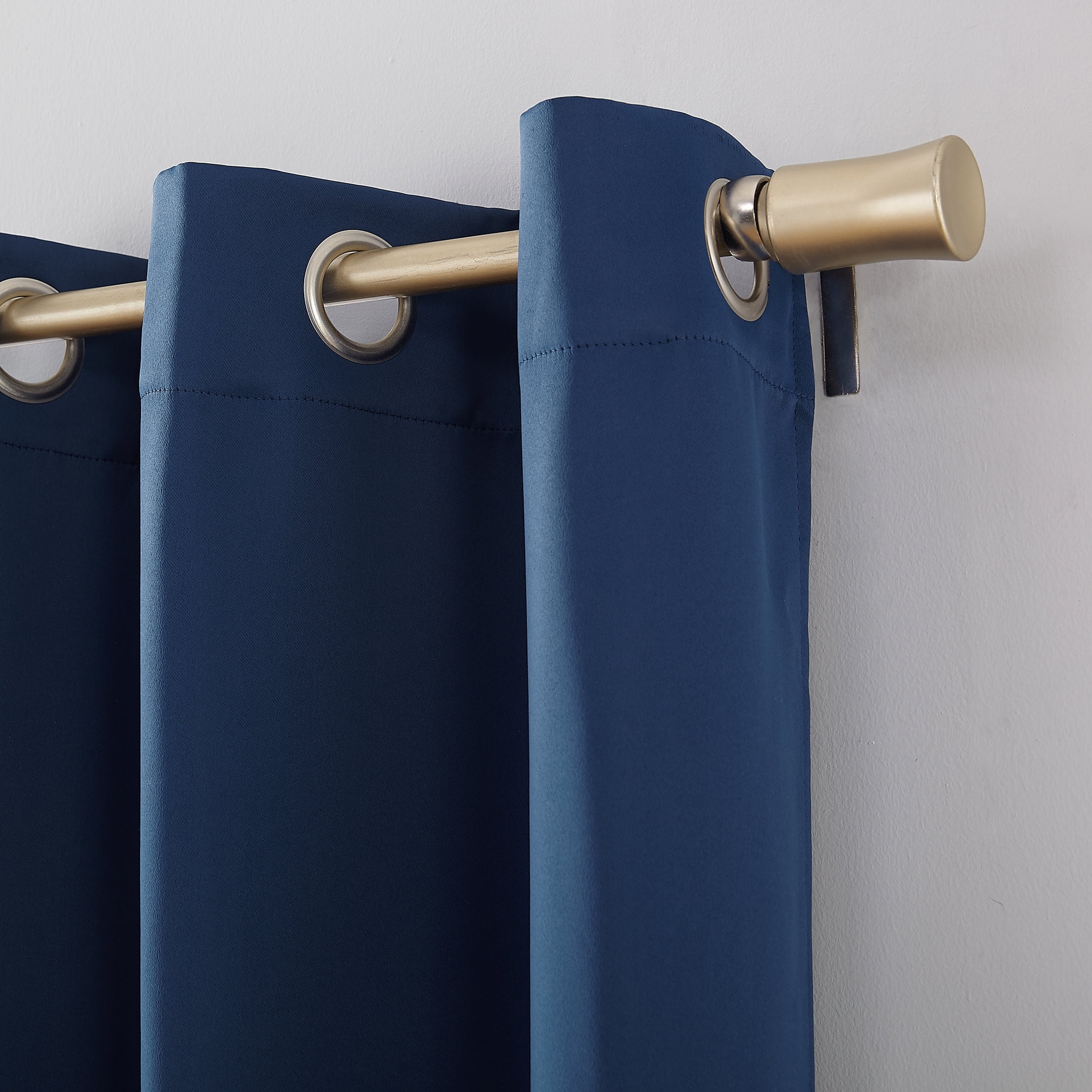 Mainstays Blackout Grommet Single Curtain Panel, 1 Panel, Blue, 40"W x 63"L