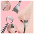 thumbnail image 3 of Stainless Steel Blackhead & Blemish Remover Set - Facial Pore Cleaning Tools, Exfoliation Kit for Dead Skin and Sebum Extraction, Oil-Free, Suitable for All Skin Types for Home and Salon Use, includes, 3 of 5