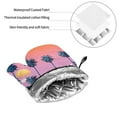 thumbnail image 6 of Pofeuu Beach with Palm Trees Print Oven Mitts and Pot Holders 4 pcs Set,High Heat Resistant 500 Degree Extra Thicken Long Kitchen Cotton Oven Glove for Cooking, 6 of 6