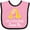 Pink and Black, variant on Inktastic My Godmother Loves Me Giraffe Boys or Girls Baby Bib
