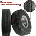 thumbnail image 5 of 10 Solid Tire Replacement 4.10 3.504 Flat Free Tire and Wheel for Garden Carts Hand Trucks Wheelbarrows 10x3.504 with 5 8 Axle Bore 2 1 4 Offset Hub 2 Pack, 5 of 10