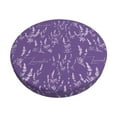 thumbnail image 6 of Uemuo Lavender Flowers Pattern Round Bar Stool Seat Covers Washable Stool Cushion Slipcover Elastic Bar Chair Covers-13 inch, 6 of 7