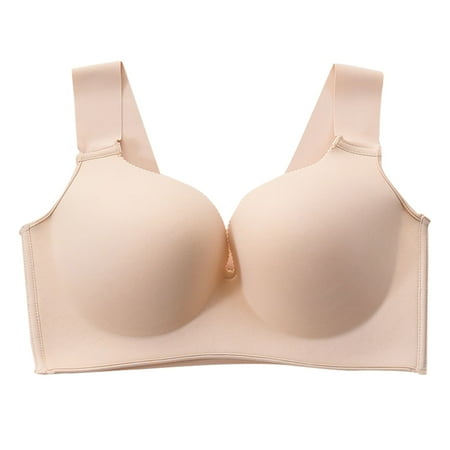 

New Non-Marking Large Size Bra Underwear Ultra-Thin Smooth Surface Without Steel Ring Full Cup Anti-Sagging Bra For Women