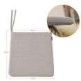 thumbnail image 7 of BALCONY & FALCON 16" x16" Chair Cushion Set of 2, Faux Linen Non-Slip Dining Seat Cushion, Beige, 7 of 7