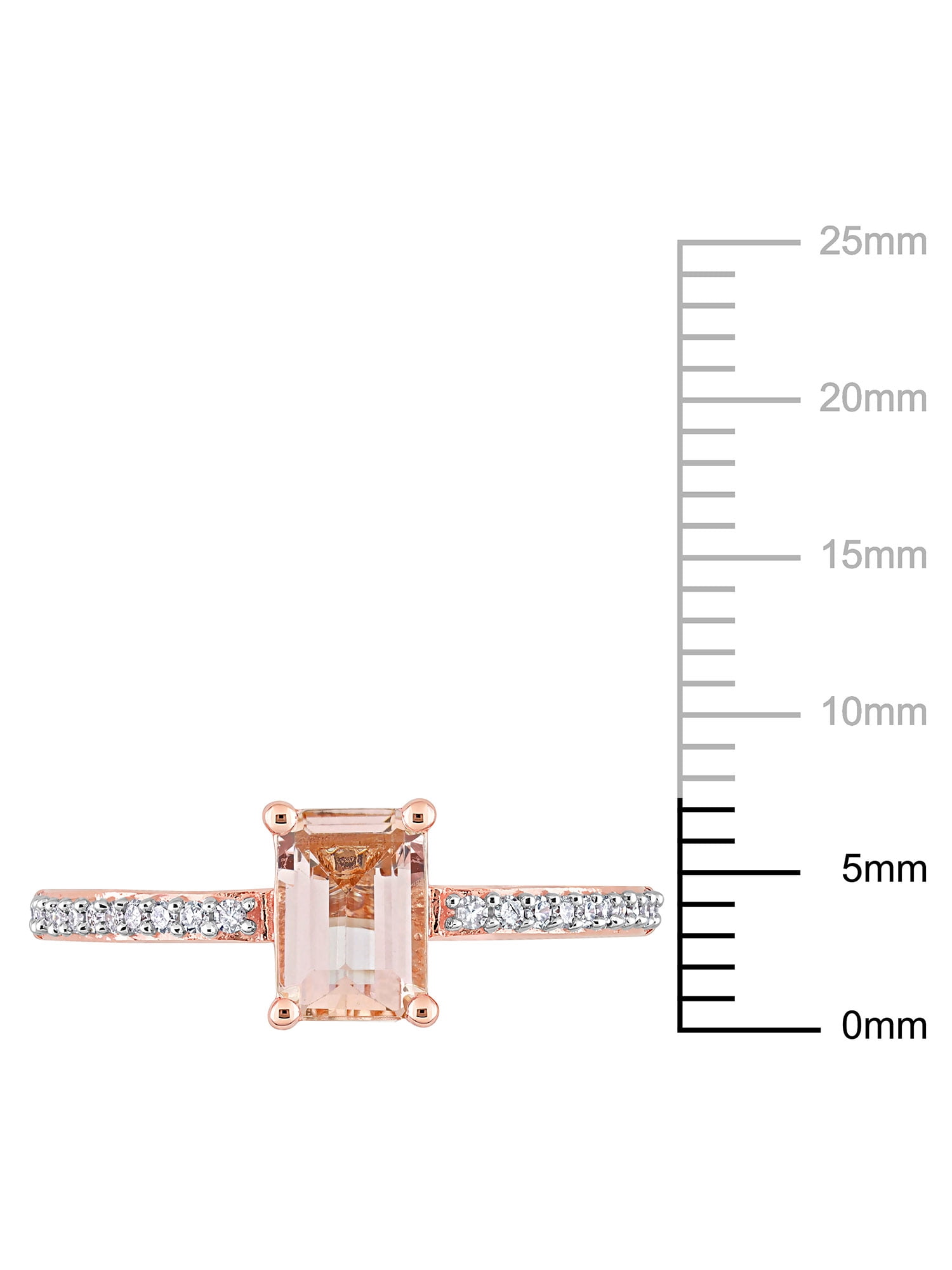Everly Women's Morganite 10K Rose Gold Engagement Ring