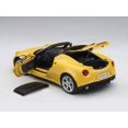 thumbnail image 2 of Alfa Romeo 4C Spider Convertible Giallo Prototipo Yellow with Black Top 1/18 Model Car by Autoart, 2 of 4