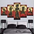 thumbnail image 1 of 5 Cuadros Decorativos Corsover Fondo Luna Canvas Listo Para Colgar Jungle Art Impresion Tela Arte, 1 of 9