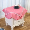 thumbnail image 5 of Mantel lavable con borlas y costuras para mesa cuadrada junto a la cama de granja Vhermosa, 5 of 5