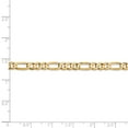 thumbnail image 5 of Real 14kt Yellow Gold 4.5mm Concave Open Figaro Chain; 22 inch; Lobster Clasp; for Adults and Teens; for Women and Men, 5 of 5